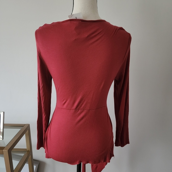 Matty M Pullover knot front asymmetrical blouse|M - Picture 5 of 6